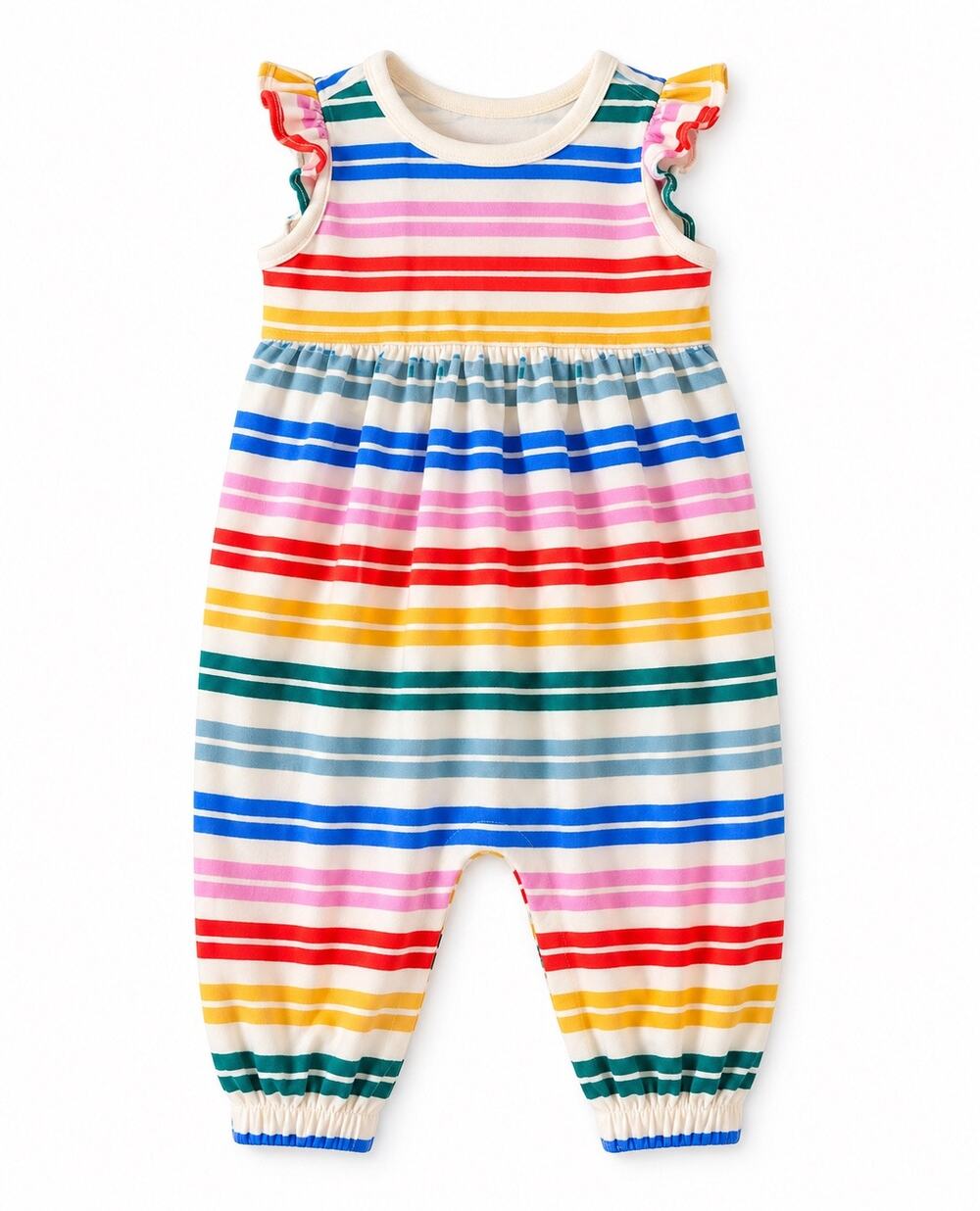 Charming Hanna Andersson Rainbow Stripe Baby Romper